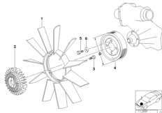 Сист.охлажд.-вентилятор/муфта прив.вент.