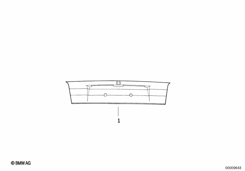 Декоративная накладка задка