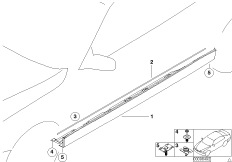Накладка порог / арка колеса