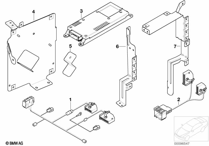 Детали Cordless в багажном отделении