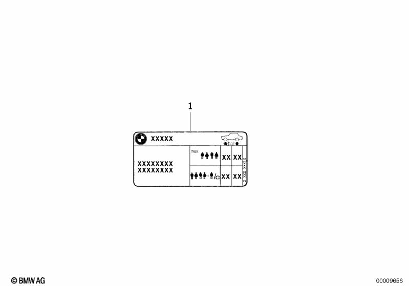 Шильдик "Reifendruck"