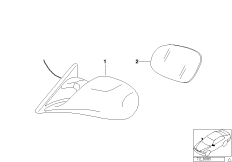 Дооснащение наружным зеркалом в M-стиле