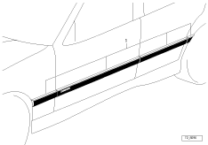 Комплект доосн.защ.планками в M-стиле