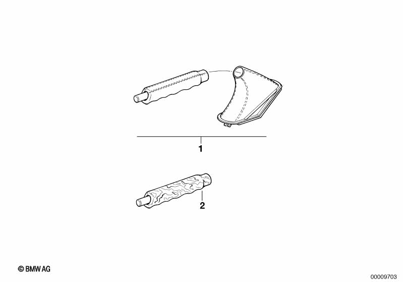 Рукоятка рычага стоян.тормоза/чехол кожа