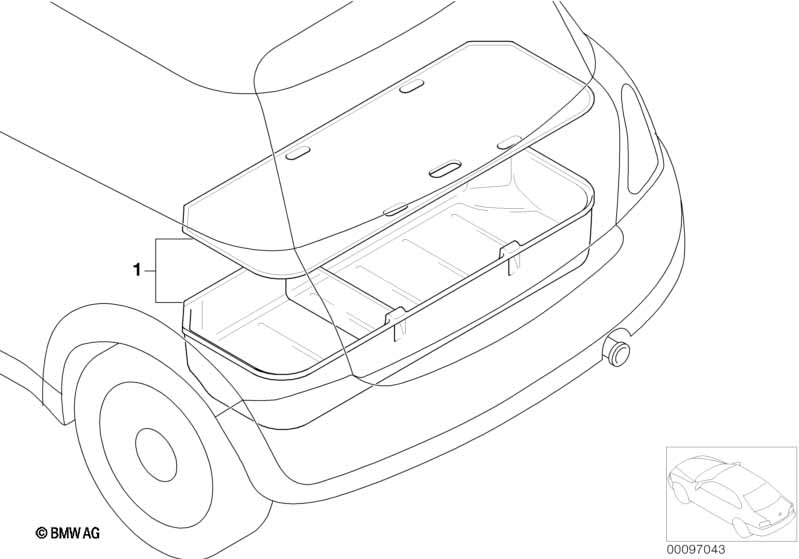 Поддон багажного отделения