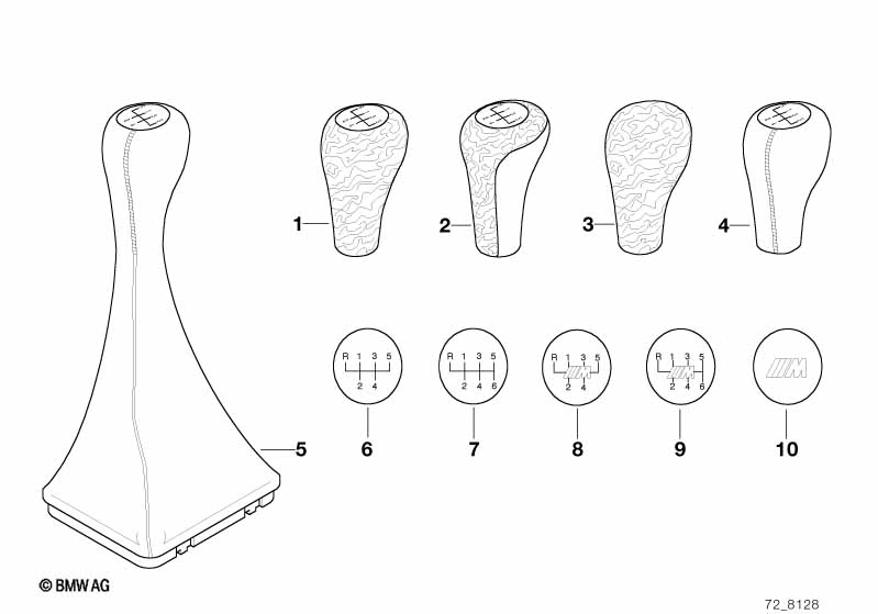Головка рычага переключения передач