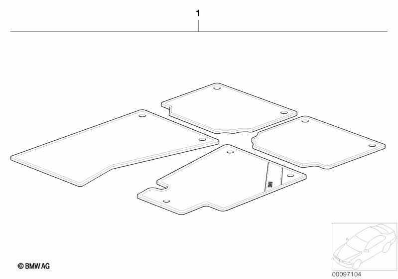 Ножные коврики Commercial