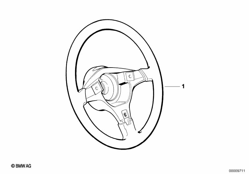 Обод спортивного рулевого колеса II кожа