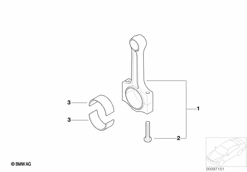 Шатун кривошипно-шатунного механизма