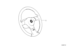 Спортивное рулевое колесо II M кожа