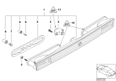 Блок задних фонарей на багажной двери Ср