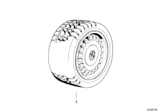 Колесо в сборе зимнее дизайн BMW