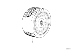 Колесо в сборе зимнее дизайн BMW