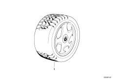 Колесо в сборе зимнее M System II