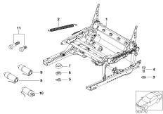 Сиденье Пд направл.сиден.с э/прив./дет.