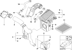 Глушитель шума всасыв./сменн.эл.фильтра
