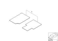 Ножные коврики Velours