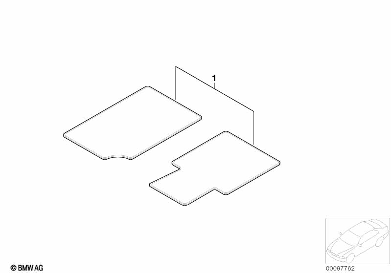 Ножные коврики Velours