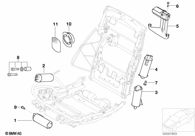 Сиденье Зд с электроприводом