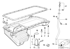 Масляный картер/маслоизмерит.приспособл.