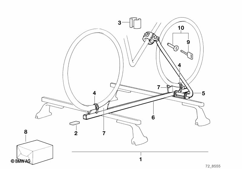 Фиксатор BMW для туристического велосипеда