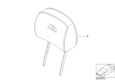 Индивидуальный подголовник Пд кожа
