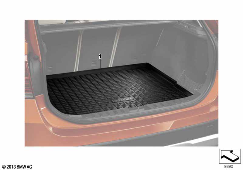 Фасонный коврик для багажника