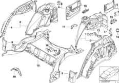 Брызговик Зд/детали днища