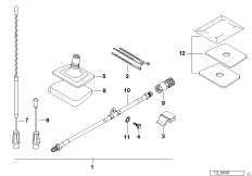 Комплект дооснащ.антенны на стекле