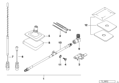 Комплект дооснащ.антенны на стекле